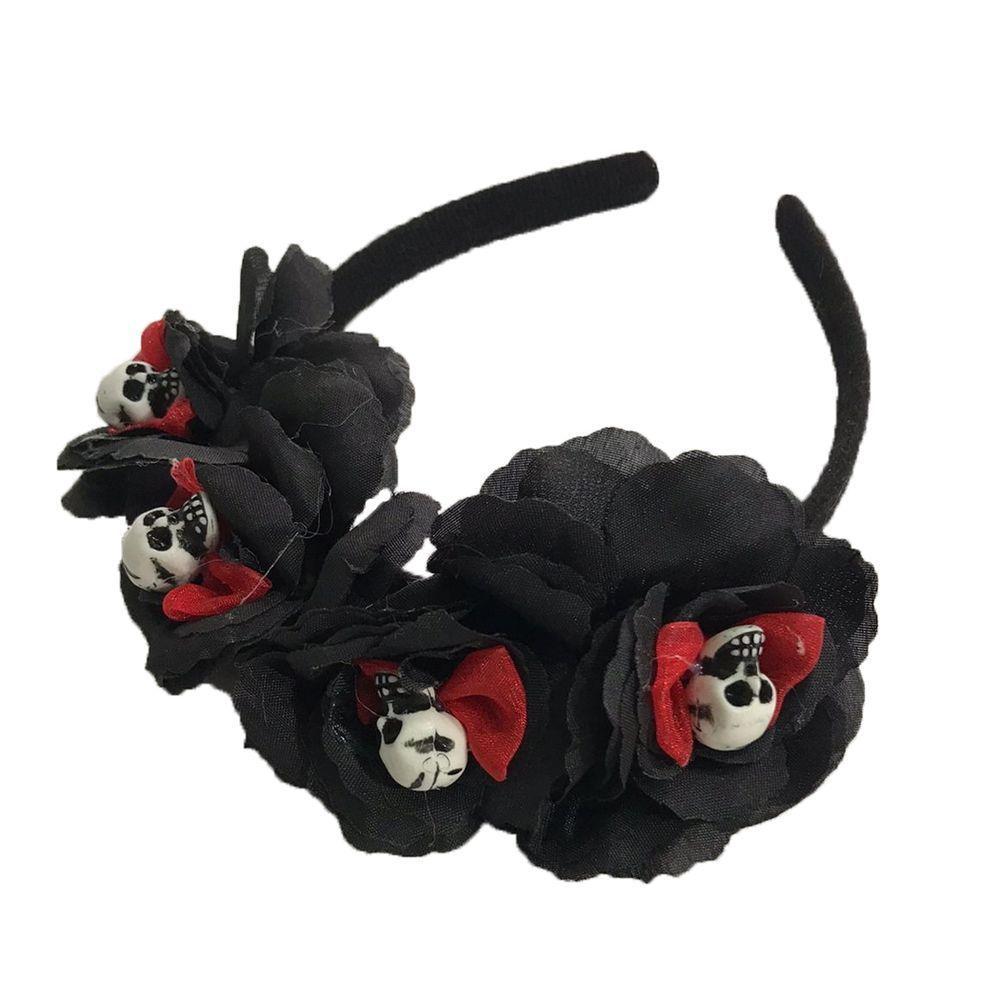 Tiara Com Mini Caveiras Halloween - 1 Unidade - 6