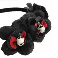 Tiara Com Mini Caveiras Halloween - 1 Unidade - 5