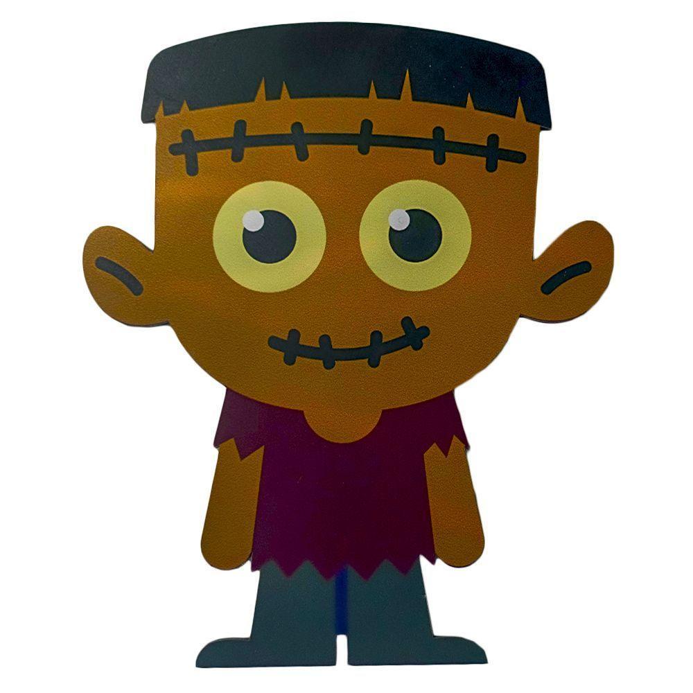 Enfeite De Mesa Frankenstein Halloween Mdf - 22cm X 18cm - 1