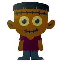 Enfeite De Mesa Frankenstein Halloween Mdf - 22cm X 18cm - 1