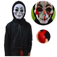 Máscara Caveira Com Sangue Para Fantasias Halloween - 1