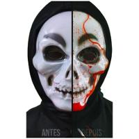 Máscara Caveira Com Sangue Para Fantasias Halloween - 2