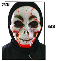 Máscara Caveira Com Sangue Para Fantasias Halloween - 3