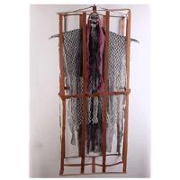 Boneco Bruxa Esqueleto Na Jaula Halloween Com Som E Luz