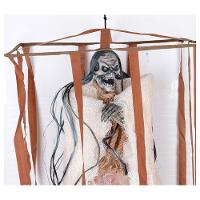 Boneco Bruxa Esqueleto Na Jaula Halloween Com Som E Luz - 7