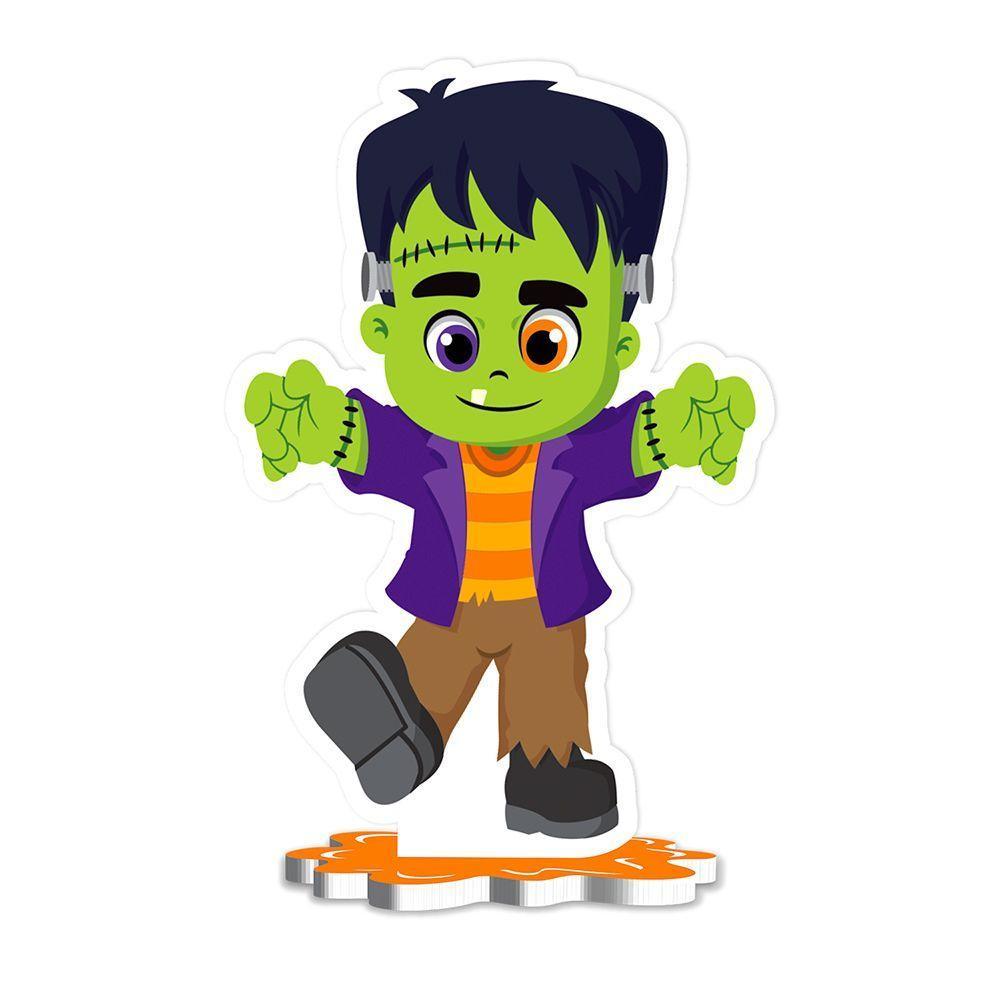 Enfeite De Mesa Halloween Frankenstein Eva - 17cm X 11cm - 1