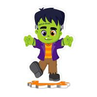 Enfeite De Mesa Halloween Frankenstein Eva - 17cm X 11cm - 1