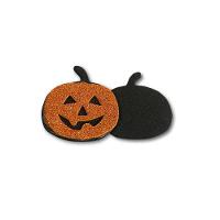 Enfeite Decorativo Halloween De Eva Com Glitter - 5 Unidades Modelo Abóbora Dark - 2