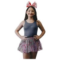 Saia Tule Halloween Roxa Com Sangue - 30cm - 2