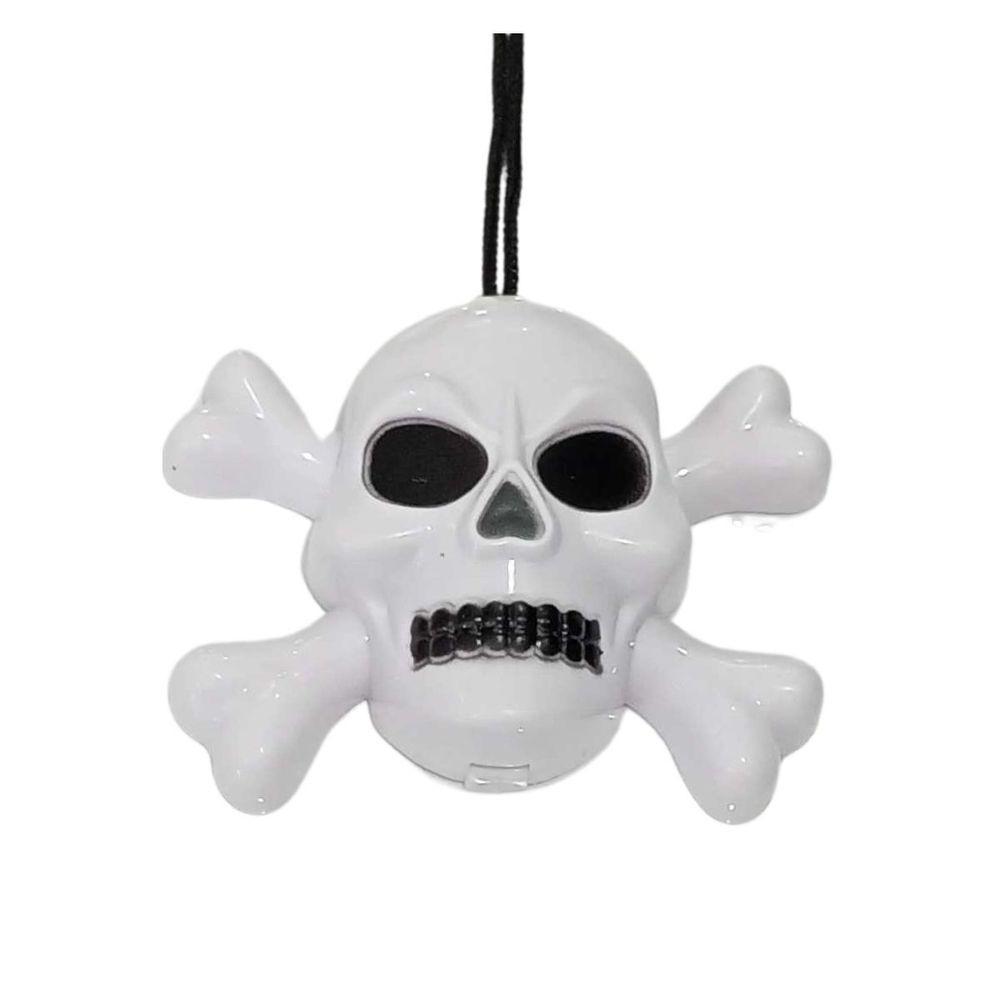 Colar De Halloween Caveira Pisca Pisca - 1 Unidade - 1