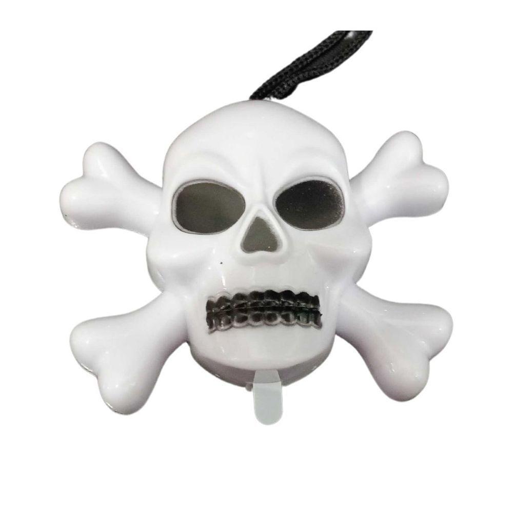 Colar De Halloween Caveira Pisca Pisca - 1 Unidade - 3