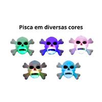Colar De Halloween Caveira Pisca Pisca - 1 Unidade - 5