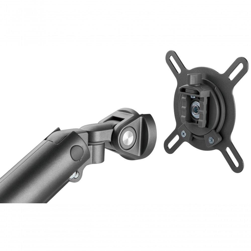 Suporte Para Monitor Até 32 Articulado Duplo Com 2 Saídas Usb Octoo Clipsmart-design- 2 Titanium - 3