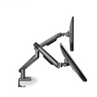 Suporte Para Monitor Até 32 Articulado Duplo Com 2 Saídas Usb Octoo Clipsmart-design- 2 Titanium - 2