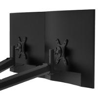 Suporte Para Monitor Até 28 Duplo Com Regulagem Contínua De Altura Octoo Clipway-m2 Base Prateado