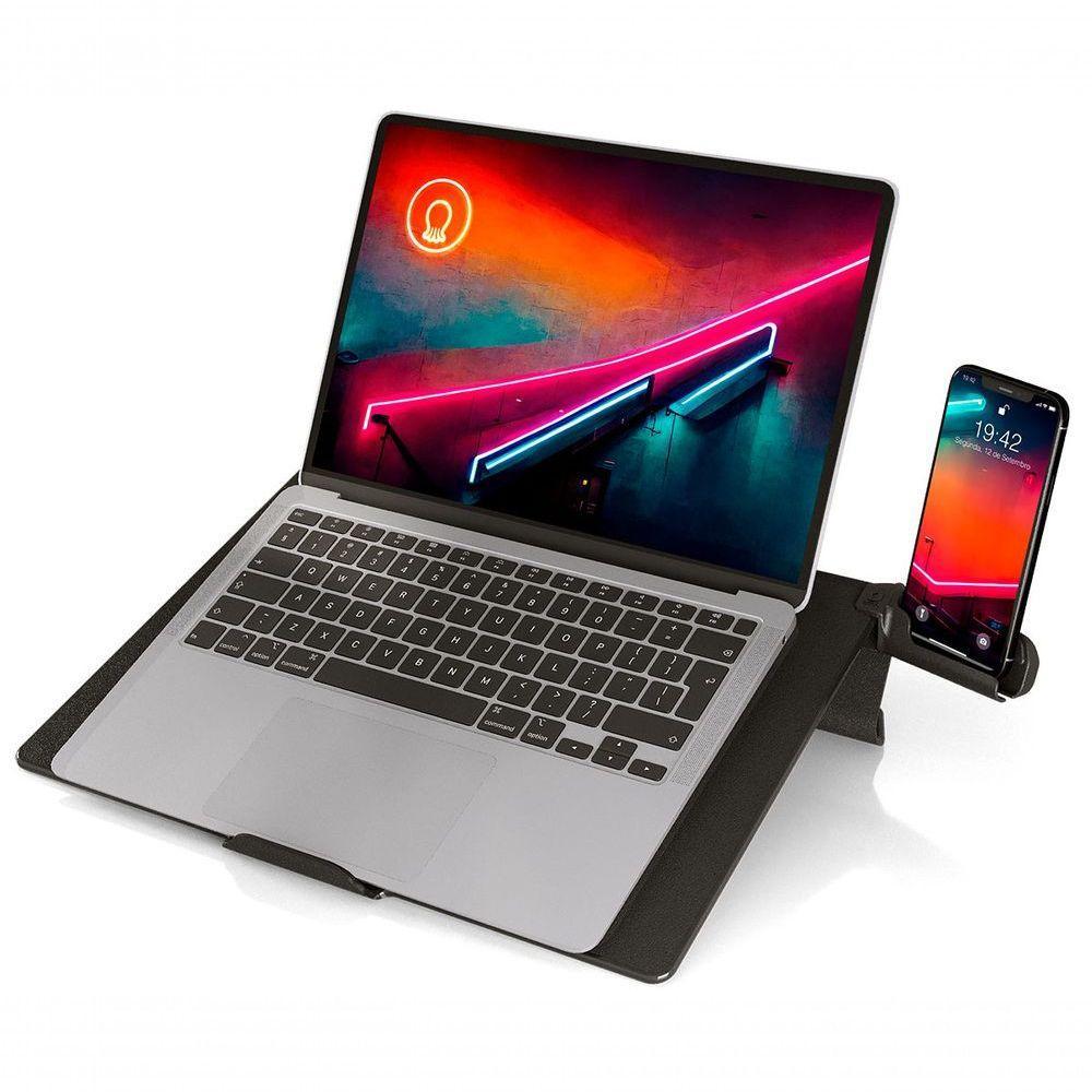 Suporte De Colo E Mesa Para Tablet E Notebook Até 15,6 Octoo L-comf Preto - 3