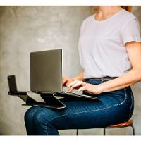 Suporte De Colo E Mesa Para Tablet E Notebook Até 15,6 Octoo L-comf Preto