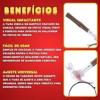 Tiara Com Martelo Halloween - 1 Unidade - 3