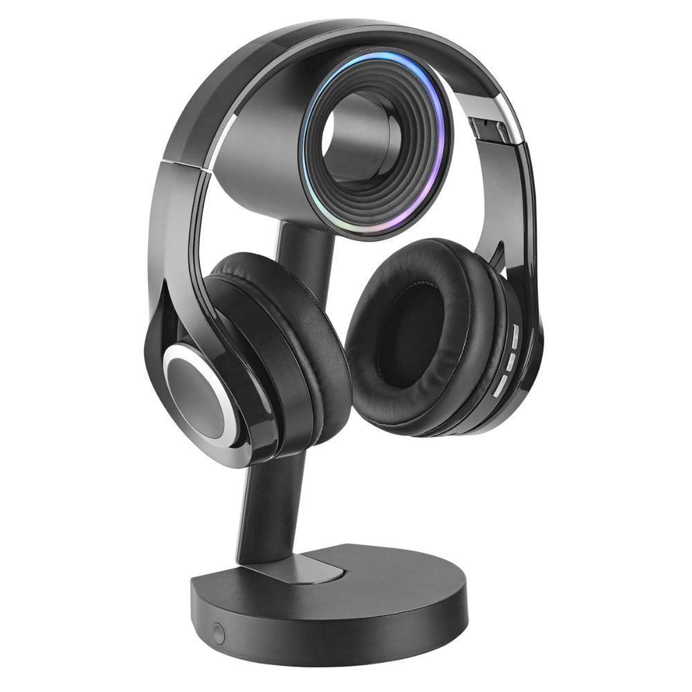 Suporte Para Headset Com Iluminac?a?o Rgb Octoo Game-headset Preto - 1