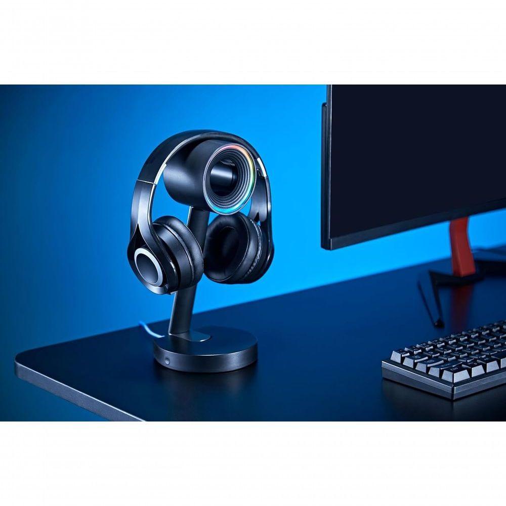 Suporte Para Headset Com Iluminac?a?o Rgb Octoo Game-headset Preto - 4