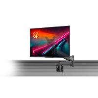 Suporte Para Monitor Até 26 Articulado Para Painel Canaletado Com Regulagem De Altura Octoo Clipway-c1 Titanium - 6