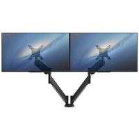 Suporte Para Monitor Até 28 Duplo Com Regulagem Contínua De Altura Octoo Clipway-m2-base Titanium - 5