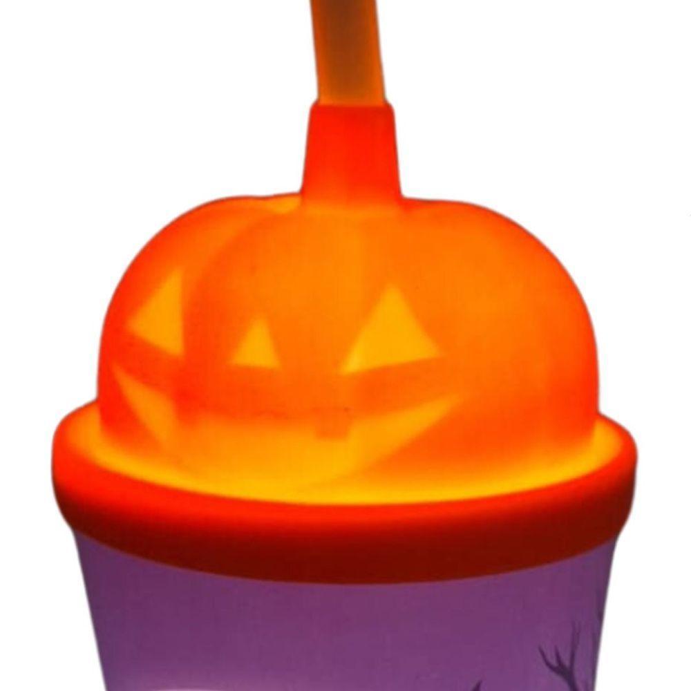 Copo Com Canudo Halloween Com Led - 350ml - 3