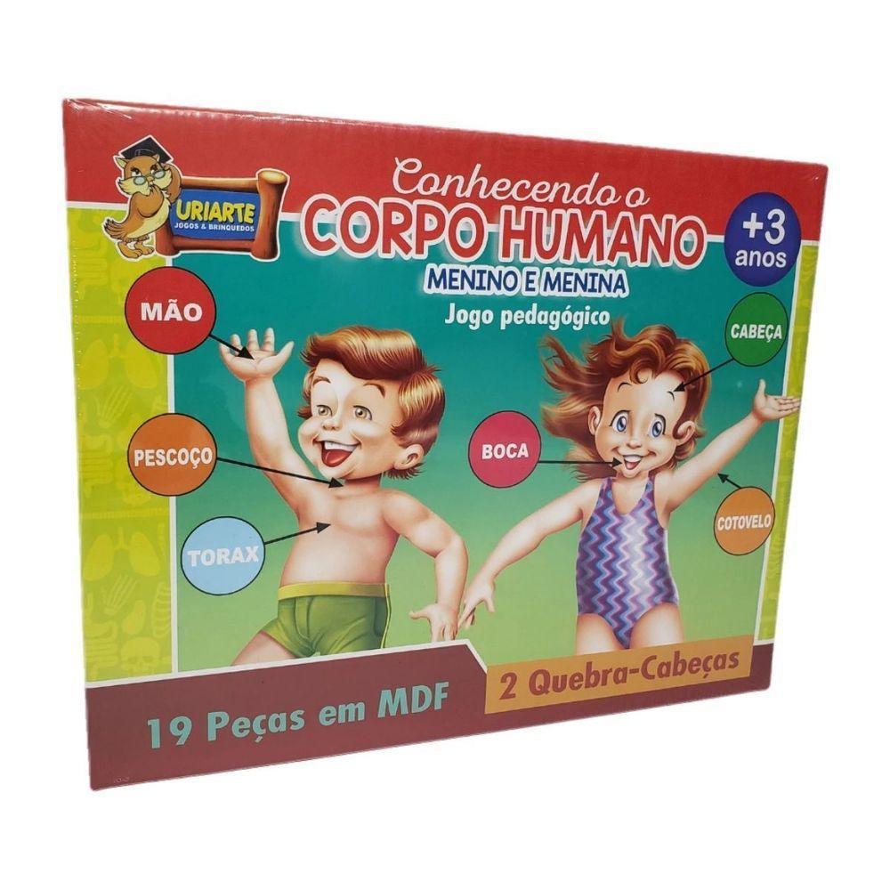 Jogo Pedagógico Conhecendo O Corpo Humano - 19 Peças - 1