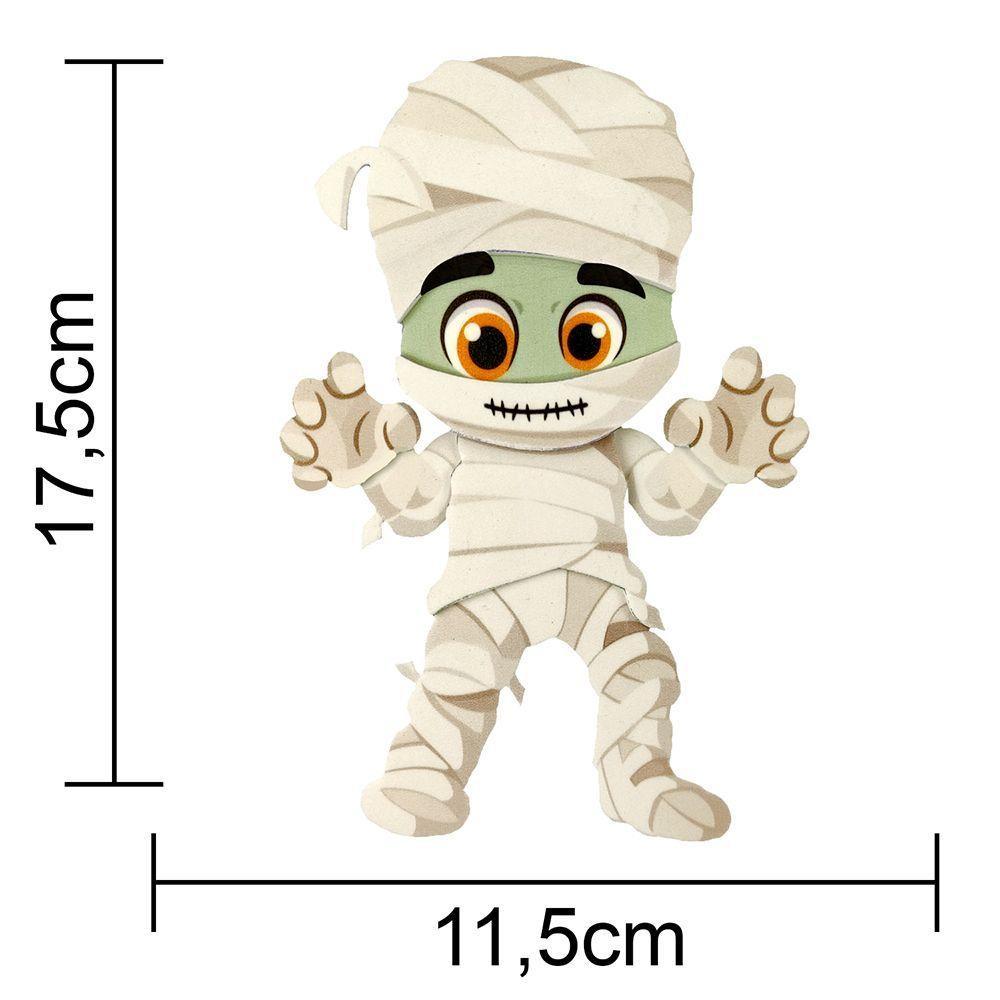 Enfeite De Mesa Halloween Múmia Eva - 17cm X 11cm - 2