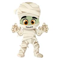 Enfeite De Mesa Halloween Múmia Eva - 17cm X 11cm - 1