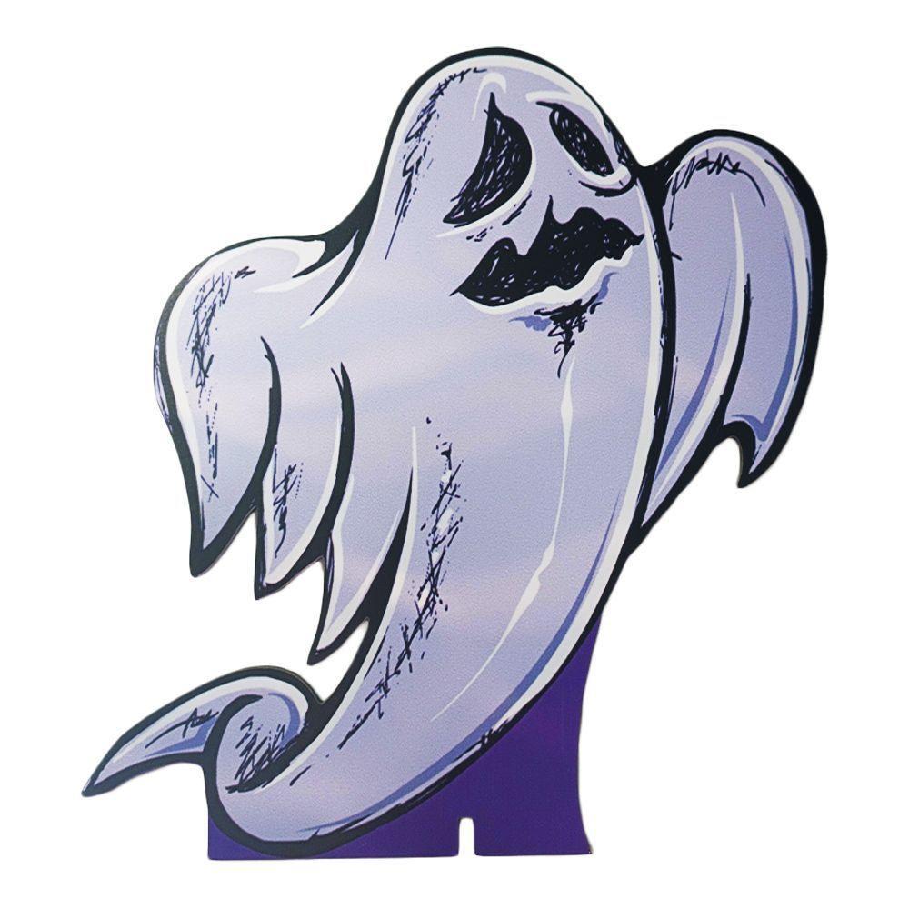 Enfeite De Mesa Fantasma Halloween Mdf - 22cm X 19cm - 1