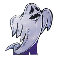 Enfeite De Mesa Fantasma Halloween Mdf - 22cm X 19cm - 1