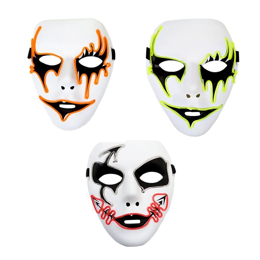 Máscara Halloween Dama Com Luz De Led - 1