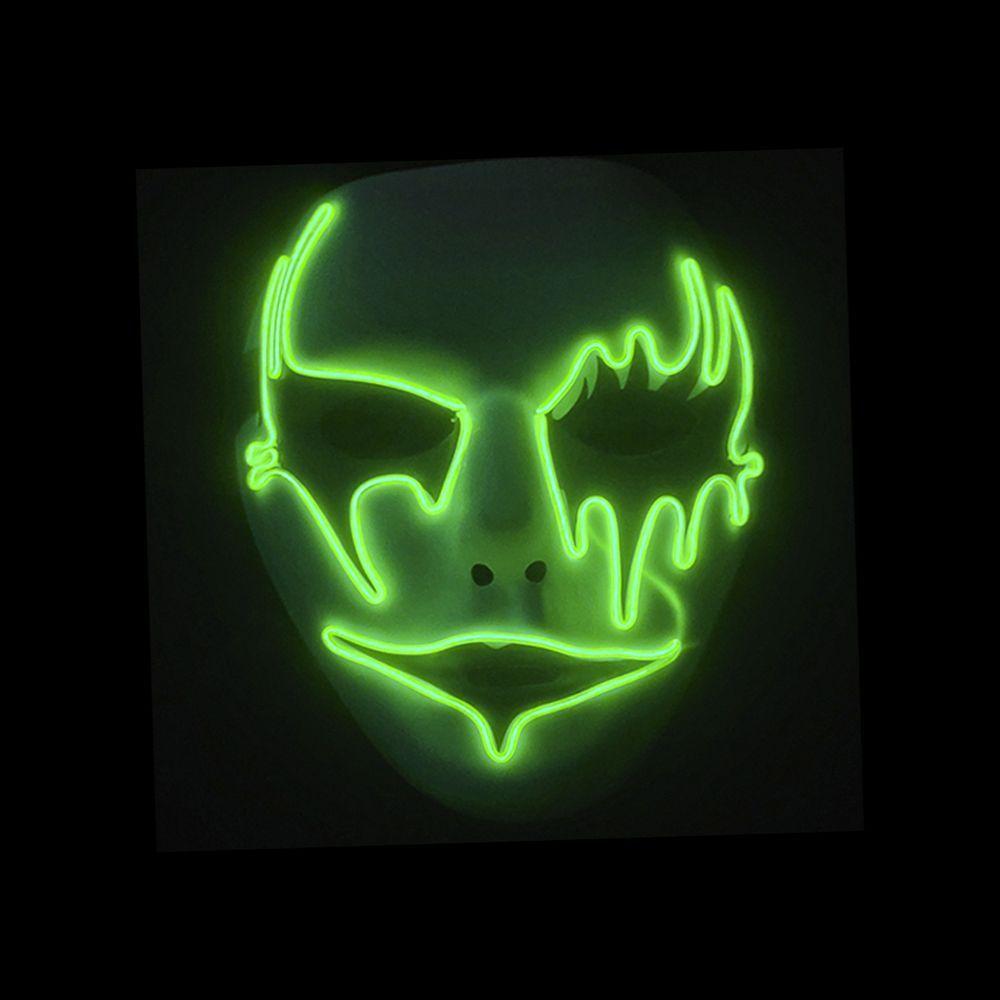 Máscara Halloween Dama Com Luz De Led - 8