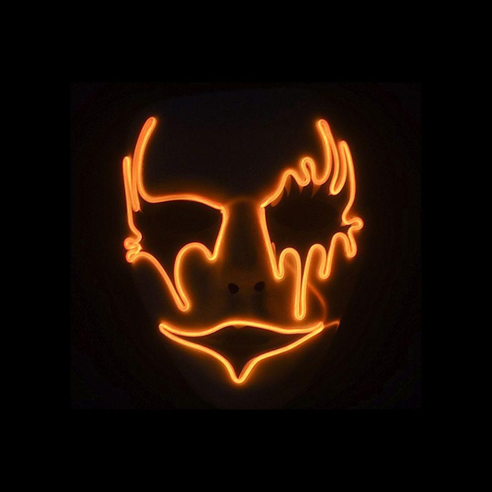 Máscara Halloween Dama Com Luz De Led - 9