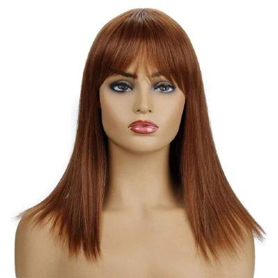 Peruca Longa Lisa Marrom