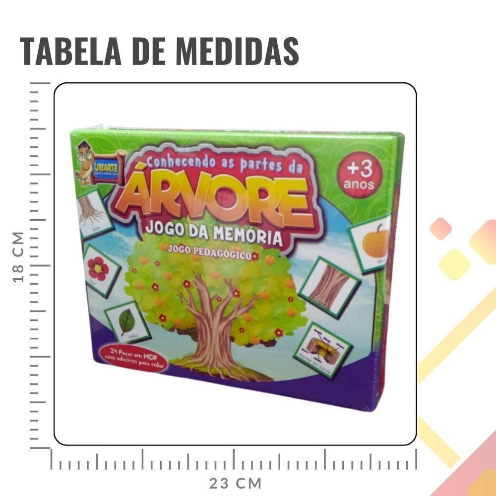 Jogo Pedagógico Conhecendo As Partes Da árvore - 24 Peças - 2