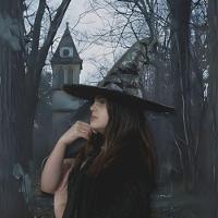 Chapéu De Bruxa Preto Com Fecho Luxo Halloween - 6