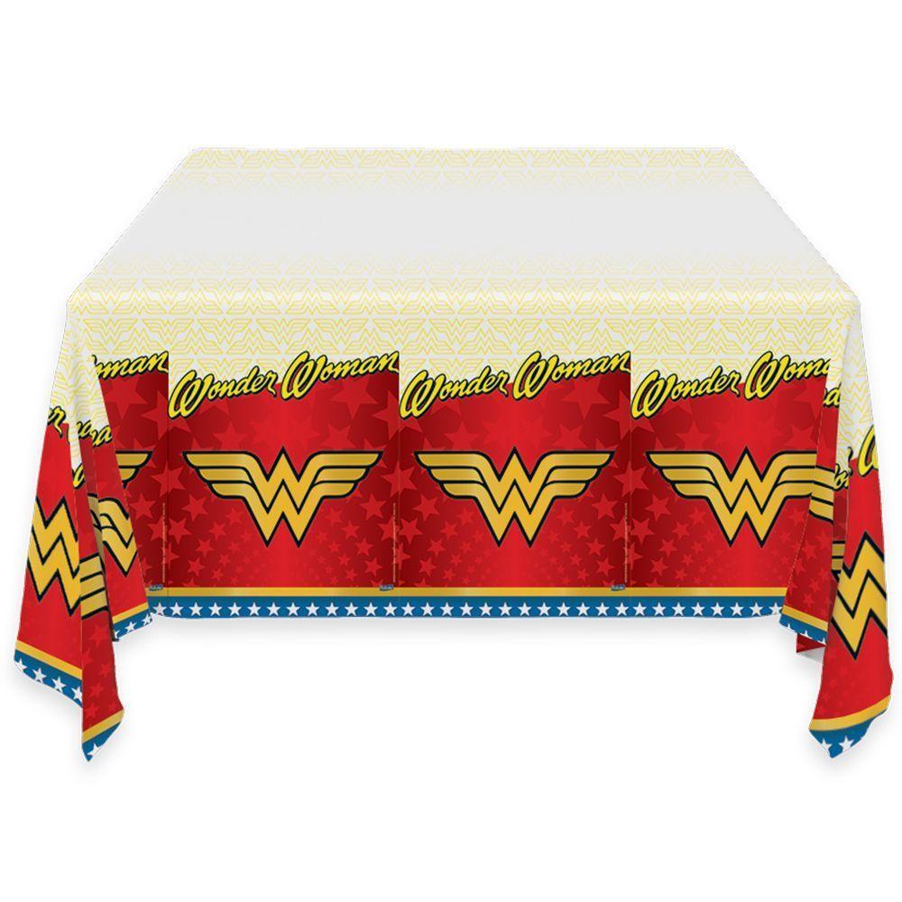 Toalha De Mesa Mulher Maravilha - 1,2m X 1,8m - 1