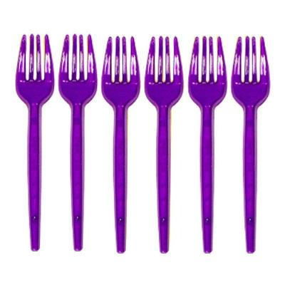 Garfinho Descartável Roxo Neon Para Festas - 50 Unidades