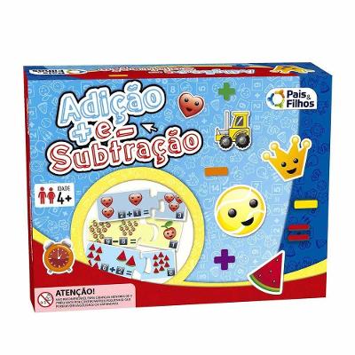 Jogo Pedagógico Adição E Subtração - 72 Peças