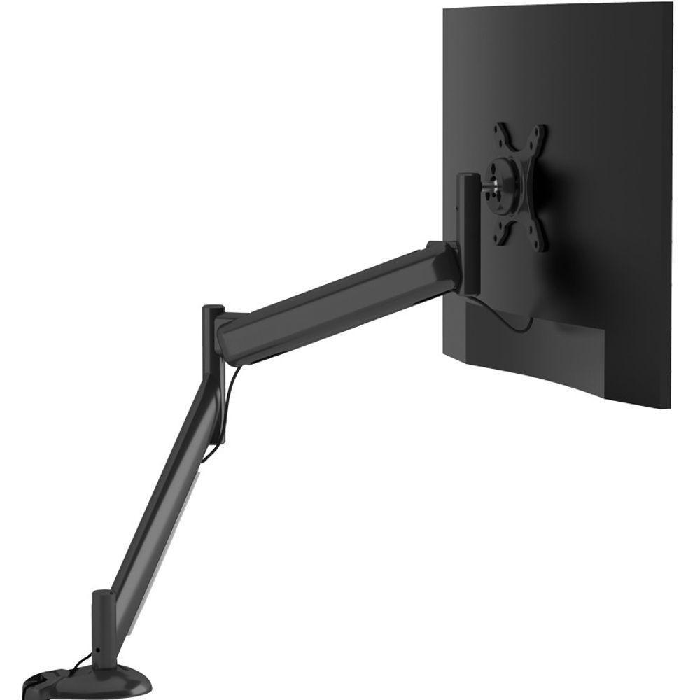 Suporte De Mesa Para Monitor Até 24 Articulado Com Regulagem Contínua De Altura Octoo Clipway-m1 Titanium - 3