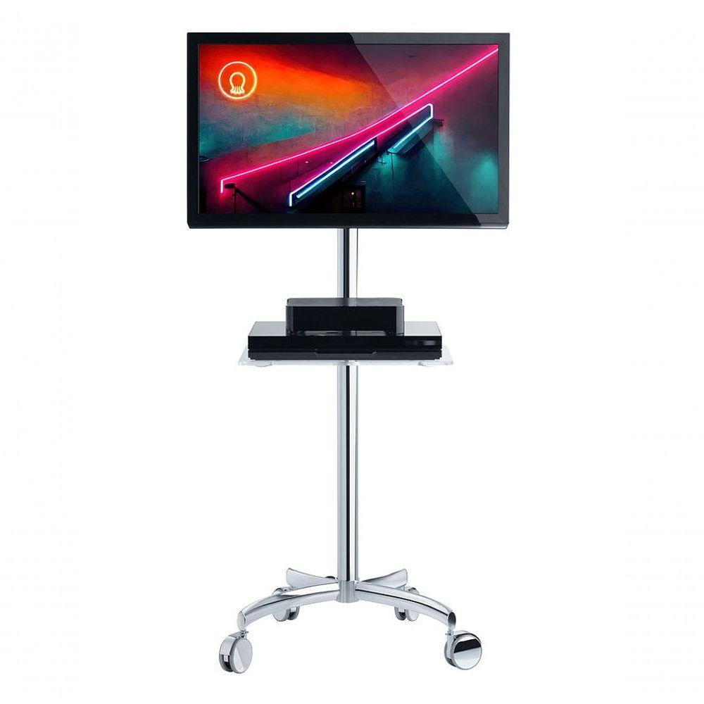 Suporte Móvel Para Vídeo Conferência Para Tv Até 65 E Acessórios Octoo Mooove Preto - 1