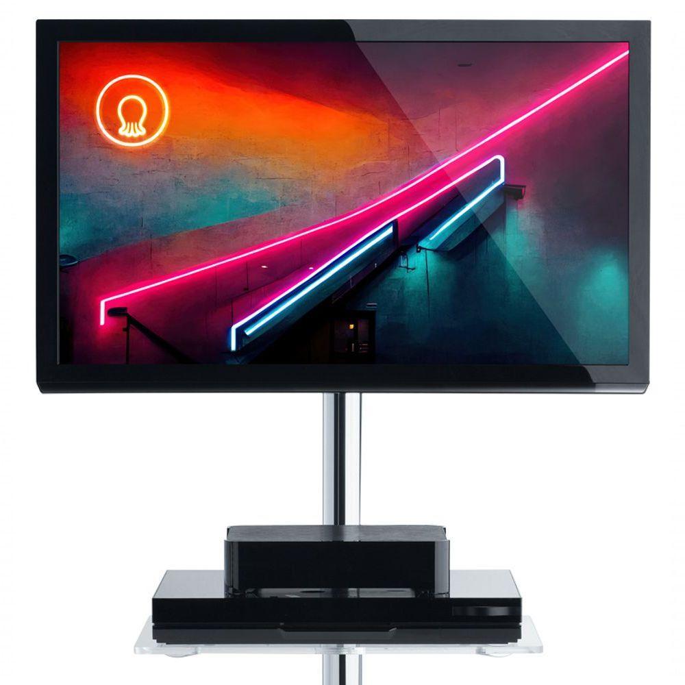 Suporte Móvel Para Vídeo Conferência Para Tv Até 65 E Acessórios Octoo Mooove Preto - 2