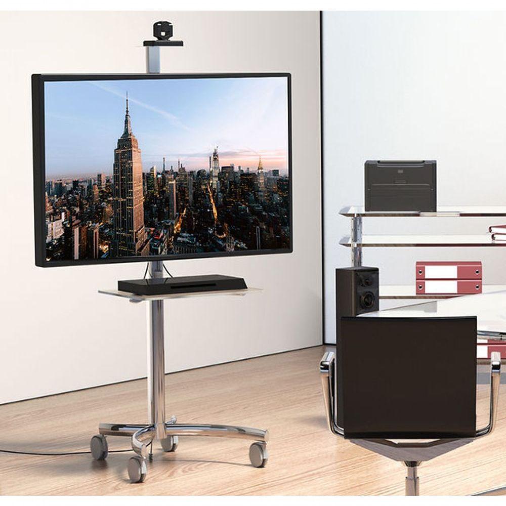 Suporte Móvel Para Vídeo Conferência Para Tv Até 65 E Acessórios Octoo Mooove Preto - 8