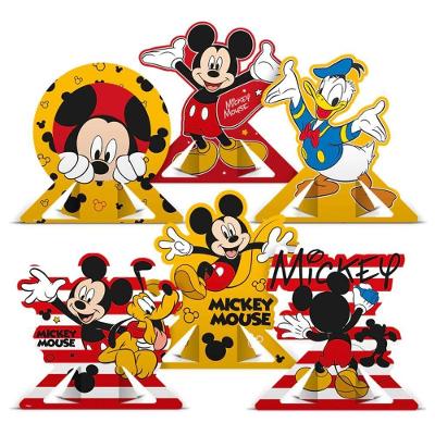 Decoração De Mesa Mickey Mouse - 06 Unidades