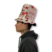 Cartola Halloween Branca Com Sangue Média