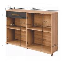 Balcão De Cozinha Campinas 4 Portas 1 Gaveta Cinamomo Grafite - 3