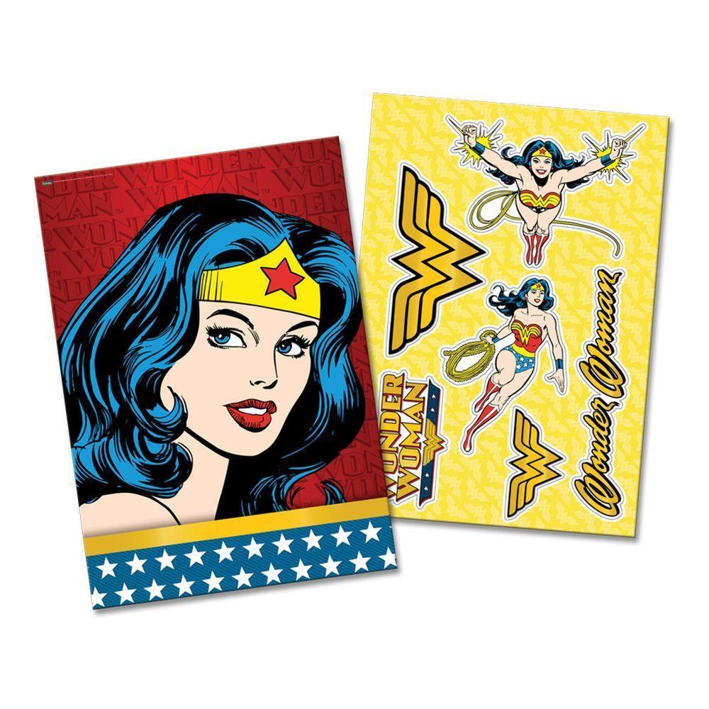 Kit Decorativo Da Mulher Maravilha - 7 Itens - 1