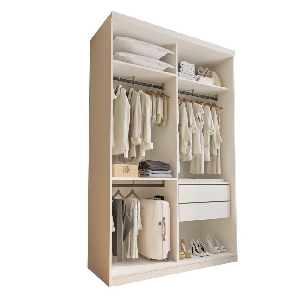 Closet Júlia Com 2 Gavetas Minastex Branco - 1